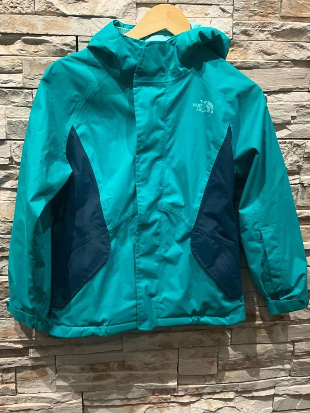 The North Face Girls Kira Triclimate Jacket, Color Teal/ Black, Size 10-12